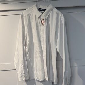 Vintage Sag Harbor Elegant White Dress Shirt